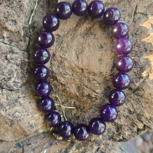 Amethyst Beaded Bracelet